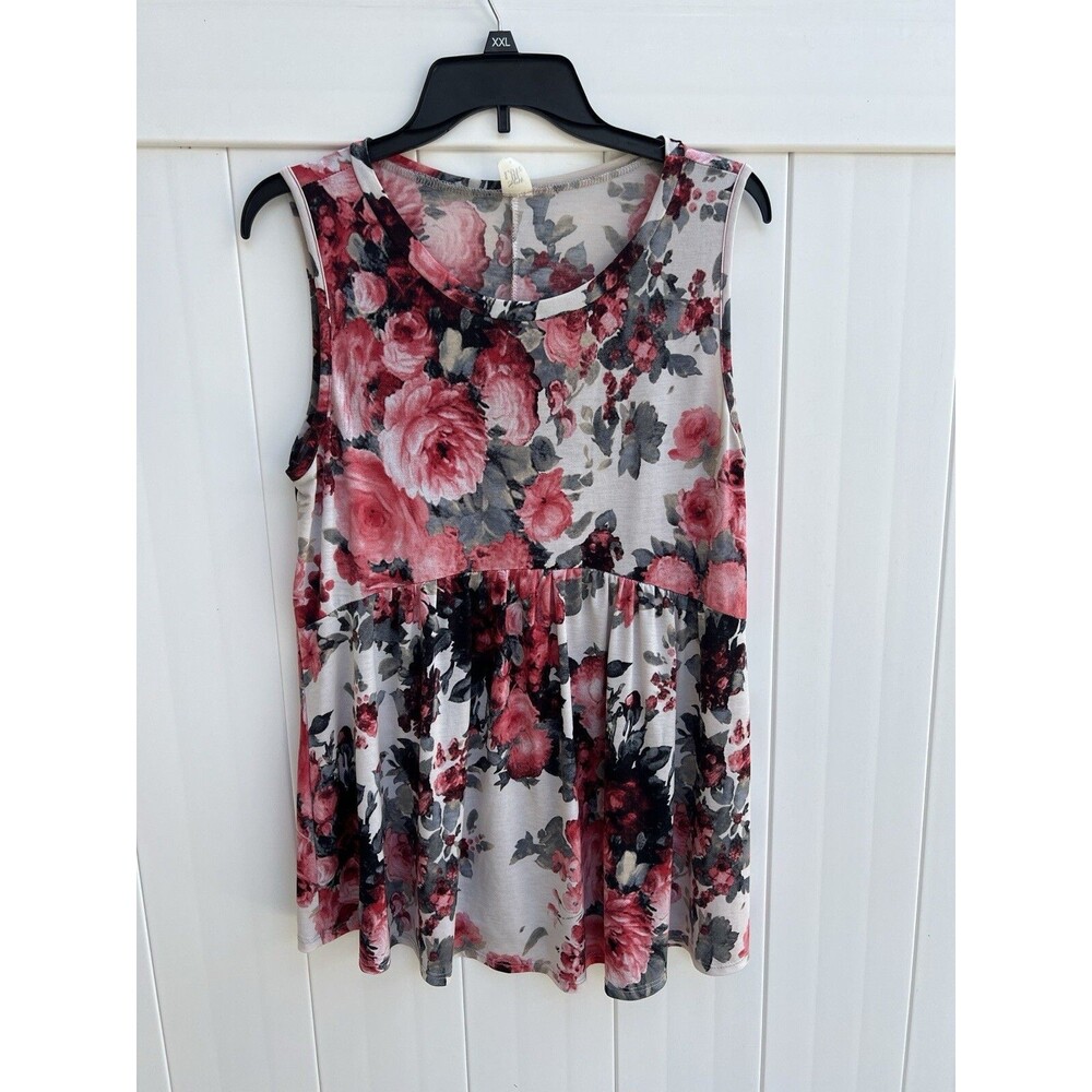 Sew In Love Womens Floral Boho Pink Colorful Sleeveless Sz Medium